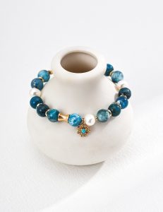 S925 Sterling Silver Blue Crystal Bracelet
