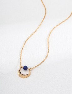 S925 Sterling Silver Natural Lapis Lazuli Necklace