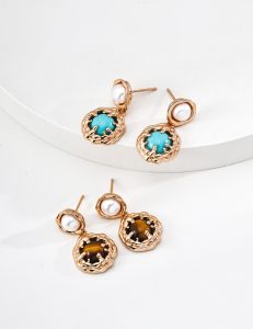 S925 Sterling Silver Vintage Gold Earrings