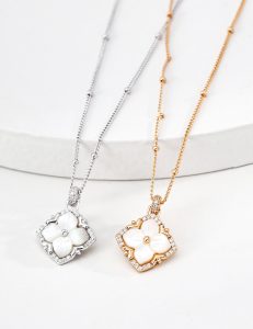 S925 Sterling Silver Gold Lucky Pendant Necklace