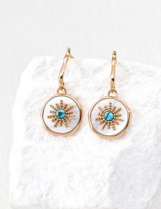 Vintage Gold Earrings for Women in 925 Sterling Silver