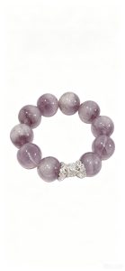 S925 Sterling Silver Natural Purple Crystal Bracelet