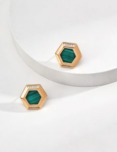 S925 Sterling Silver Green Gemstone Ring