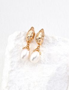 S925 Sterling Silver Baroque Pearl Drop Earrings