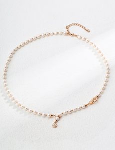 S925 Sterling Silver Baroque Pearl Necklace